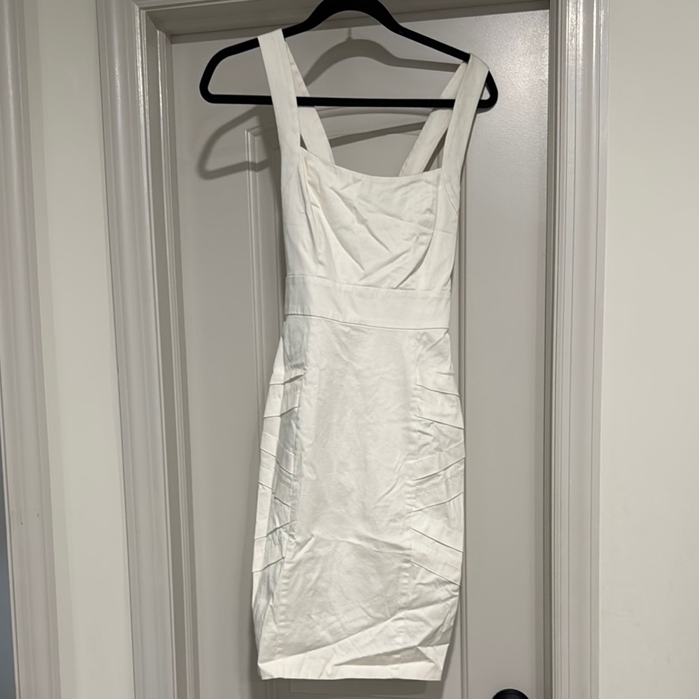 Calvin Klein White Sleeveless Dress